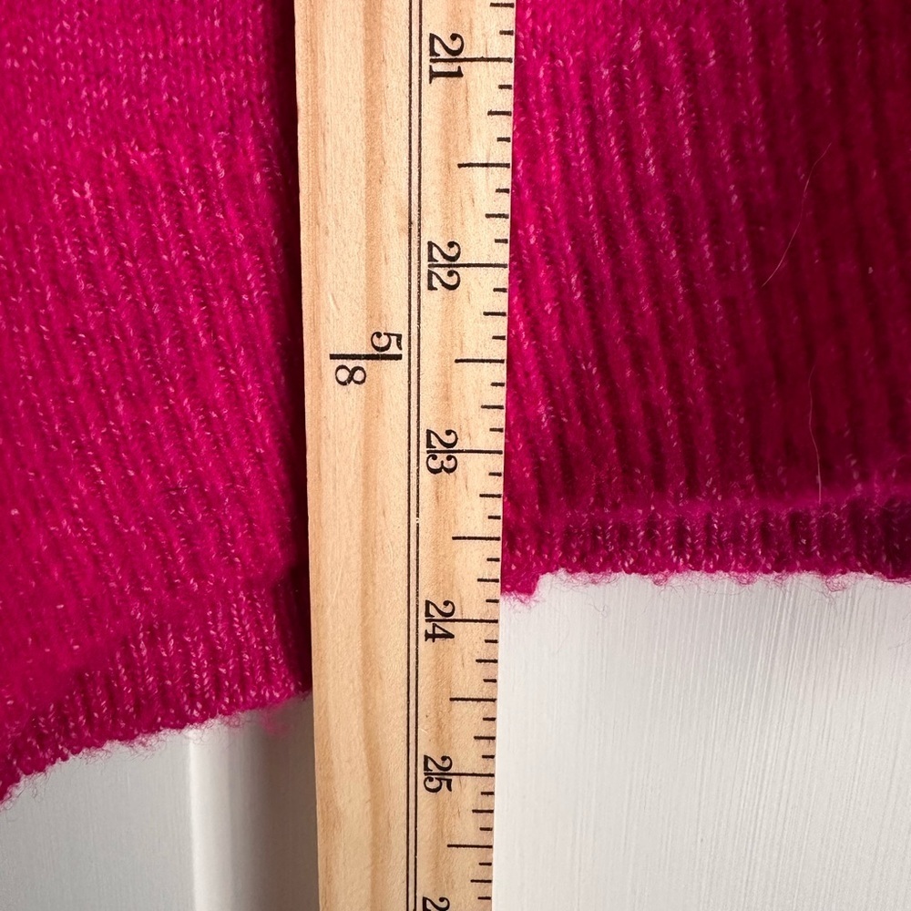 VINCE CAMUTO Hot Pink Crew Pullover Sweater Sz M - Picture 4 of 5